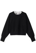 【ランバン オン ブルー/LANVIN en Bleu】のフリルカラーリボンニット ブラック|ID: prp329100004263805 ipo3291000000032962854