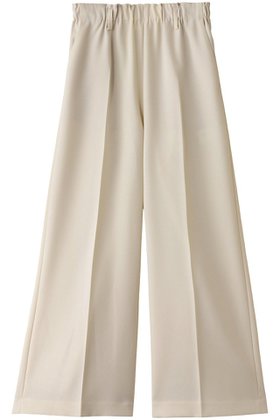 【ランバン オン ブルー/LANVIN en Bleu】 ダブルクロスゴムワイドパンツ人気、トレンドファッション・服の通販 founy(ファニー) ファッション Fashion レディースファッション Fashion for Women パンツ Pants & Trousers センター Center, Center Line ダブル Double, Double-Breasted ロング Long, Long-Length ワイド Wide, Wide Fit |ID:prp329100004263808