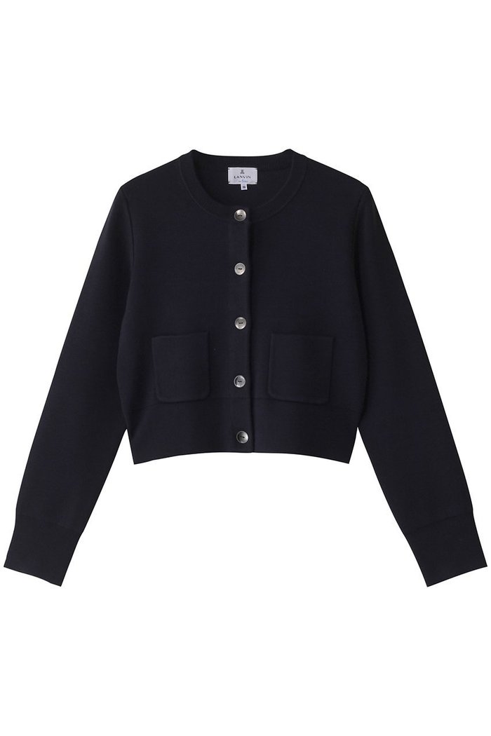 【ランバン オン ブルー/LANVIN en Bleu】のダブルフェイスショートカーディガン インテリア・キッズ・メンズ・レディースファッション・服の通販 founy(ファニー) https://founy.com/ ファッション Fashion レディースファッション Fashion for Women トップス・カットソー Cut & Sew Tops ニット Knit Tops & Sweaters カーディガン・羽織り Layered Style Cardigans カーディガン Cardigan, Knitwear ショート Short, Short Length スリーブ Sleeve, Long Sleeve / Short Sleeve ダブル Double, Double-Breasted フェイス Face, Facial Design フロント Front, Front Design ベーシック Basic, Essential ポケット Pocket, Pocket Detail ロング Long, Long-Length |ID: prp329100004263815 ipo3291000000032962905