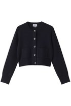 【ランバン オン ブルー/LANVIN en Bleu】のダブルフェイスショートカーディガン ネイビー|ID: prp329100004263815 ipo3291000000032962910