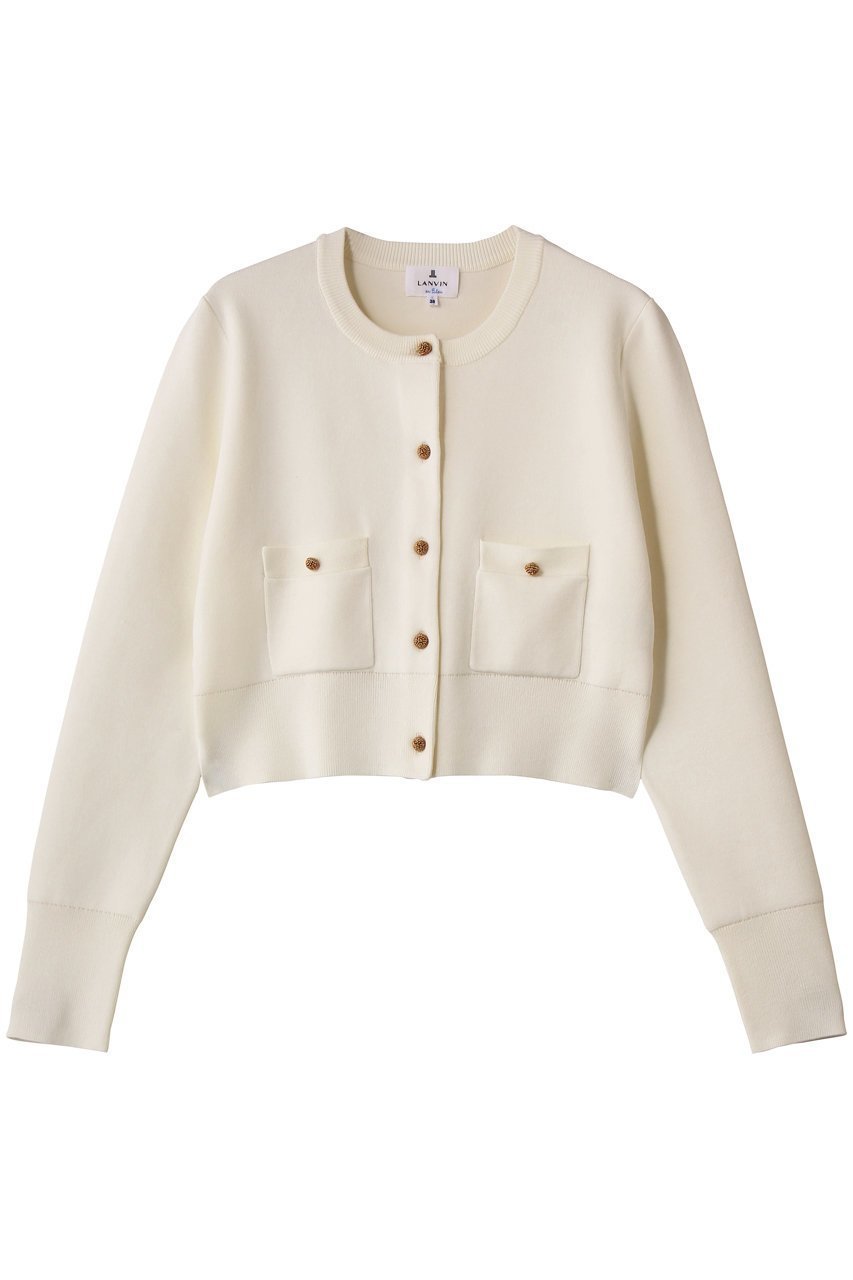 【ランバン オン ブルー/LANVIN en Bleu】のダブルフェイスショートカーディガン インテリア・キッズ・メンズ・レディースファッション・服の通販 founy(ファニー) 　ファッション　Fashion　レディースファッション　Fashion for Women　トップス・カットソー　Cut & Sew Tops　ニット　Knit Tops & Sweaters　カーディガン・羽織り　Layered Style Cardigans　2026年　2026　カーディガン　Cardigan, Knitwear　コンパクト　Compact, Small Size　ショート　Short, Short Length　スリーブ　Sleeve, Long Sleeve / Short Sleeve　ダブル　Double, Double-Breasted　フェイス　Face, Facial Design　ポケット　Pocket, Pocket Detail　ロング　Long, Long-Length　夏　Summer　春　Spring　S/S・春夏　SS, Spring/Summer, Warm Season　オフ|ID: prp329100004263815 ipo3291000000034695020