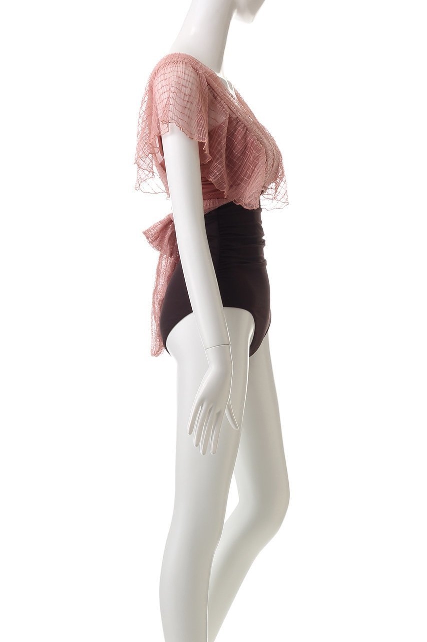 【レイール/Reir】の【San-ai Resort】シフォンレース 2点セット 人気、トレンドファッション・服の通販 founy(ファニー) 　ファッション　Fashion　レディースファッション　Fashion for Women　水着　Swimwear　レディース水着・ビーチウェア　Swimwear & Beachwear　シフォン　Chiffon, Lightweight Fabric　シンプル　Simple, Minimal　スポーツ　Sports, Activewear　ビキニ　Bikini, Two-Piece Swimsuit　フェミニン　Feminine, Girly　フリル　Frill, Ruffle　ボトム　Bottoms, Lower Wear　リゾート　Resort, Vacation Style　リボン　Ribbon, Bow　レース　Lace, Lace Fabric　水着　Swimsuit, Swimwear　other-3|ID: prp329100004263817 ipo3291000000031374025