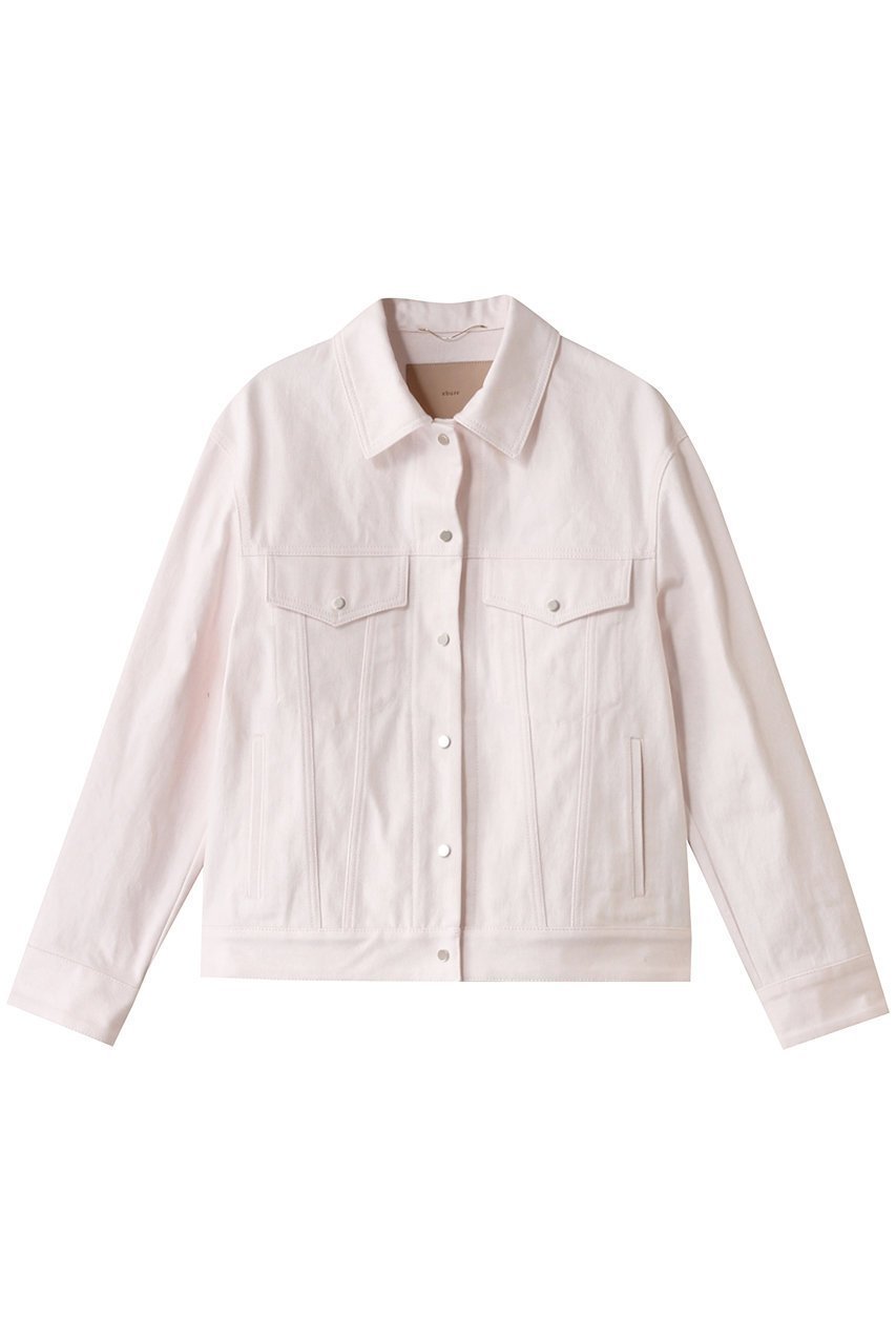 【エブール/ebure】のムラ糸デニム ジャケット 人気、トレンドファッション・服の通販 founy(ファニー) 　ファッション　Fashion　レディースファッション　Fashion for Women　アウター　Coat / Outerwear Collection　レディースジャケット・軽アウター　Jackets　ブルゾンジャケット・スポーティアウター　Blouson Jackets　デニムジャケット / カジュアルアウター　Denim Jackets　コンパクト　Compact, Small Size　ジャケット　Jacket, Outerwear　タンブラー　Tumbler, Travel Mug　デニム　Denim, Jeans Material　ドット　Polka Dot, Dot Pattern　パッチ　Patch, Appliqué　ブルゾン　Blouson, Bomber Jacket　定番　Standard, Basic Item　 other-1|ID: prp329100004266757 ipo3291000000032934462