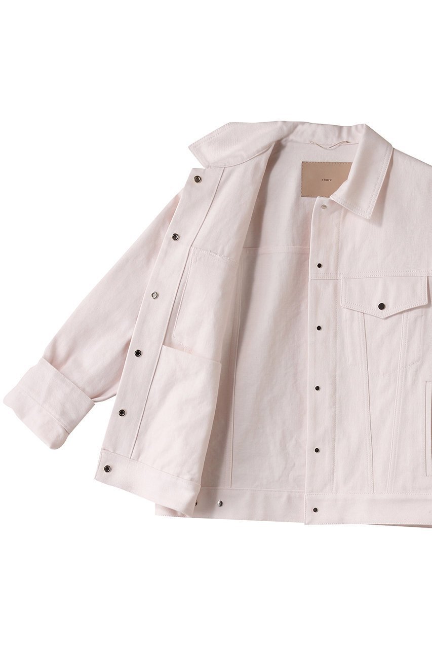 【エブール/ebure】のムラ糸デニム ジャケット 人気、トレンドファッション・服の通販 founy(ファニー) 　ファッション　Fashion　レディースファッション　Fashion for Women　アウター　Coat / Outerwear Collection　レディースジャケット・軽アウター　Jackets　ブルゾンジャケット・スポーティアウター　Blouson Jackets　デニムジャケット / カジュアルアウター　Denim Jackets　コンパクト　Compact, Small Size　ジャケット　Jacket, Outerwear　タンブラー　Tumbler, Travel Mug　デニム　Denim, Jeans Material　ドット　Polka Dot, Dot Pattern　パッチ　Patch, Appliqué　ブルゾン　Blouson, Bomber Jacket　定番　Standard, Basic Item　other-6|ID: prp329100004266757 ipo3291000000032934518