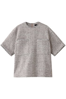 【エブール/ebure】のポリエステルコットンツイード Tトップス 人気、トレンドファッション・服の通販 founy(ファニー) ファッション Fashion レディースファッション WOMEN トップス・カットソー Tops/Tshirt シャツ/ブラウス Shirts/Blouses ショート Short スリーブ Sleeve セットアップ Set Up ツィード Tweed ツイード Tweed デニム Denim バランス Balance ミックス Mix リブニット Rib Knit |ID:prp329100004266760