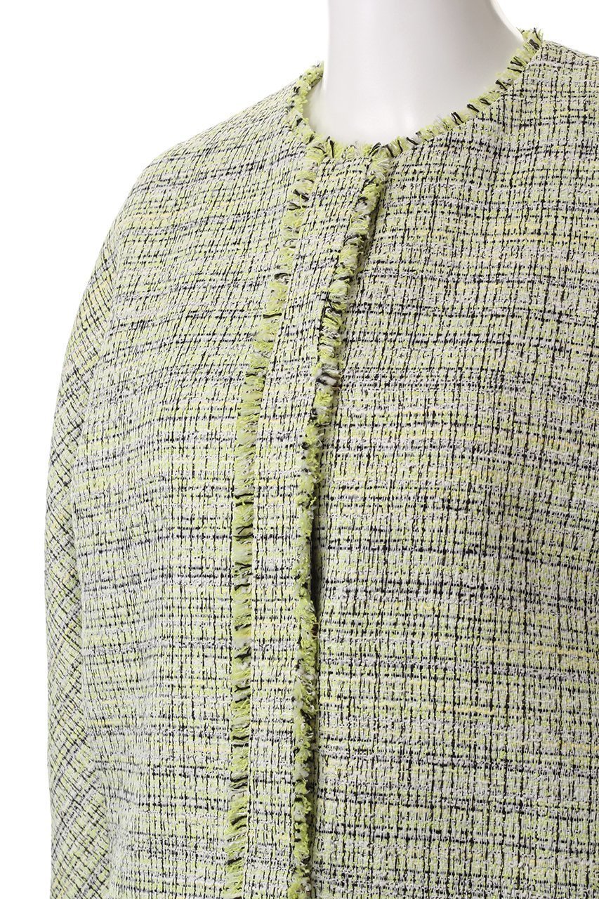 【エブール/ebure】のポリエステルコットンツイード ノーカラージャケット 人気、トレンドファッション・服の通販 founy(ファニー) 　ファッション　Fashion　レディースファッション　Fashion for Women　アウター　Coat / Outerwear Collection　レディースジャケット・軽アウター　Jackets　ノーカラージャケット / シンプル上品コーデ　Collarless Jackets　ジャケット　Jacket, Outerwear　ツイード／ツィード　Choker, Choker Necklace　バランス　Balance, Style Balance　フォルム　Silhouette, Form　ミックス　Mix, Mixed Style　other-5|ID: prp329100004266761 ipo3291000000032952326