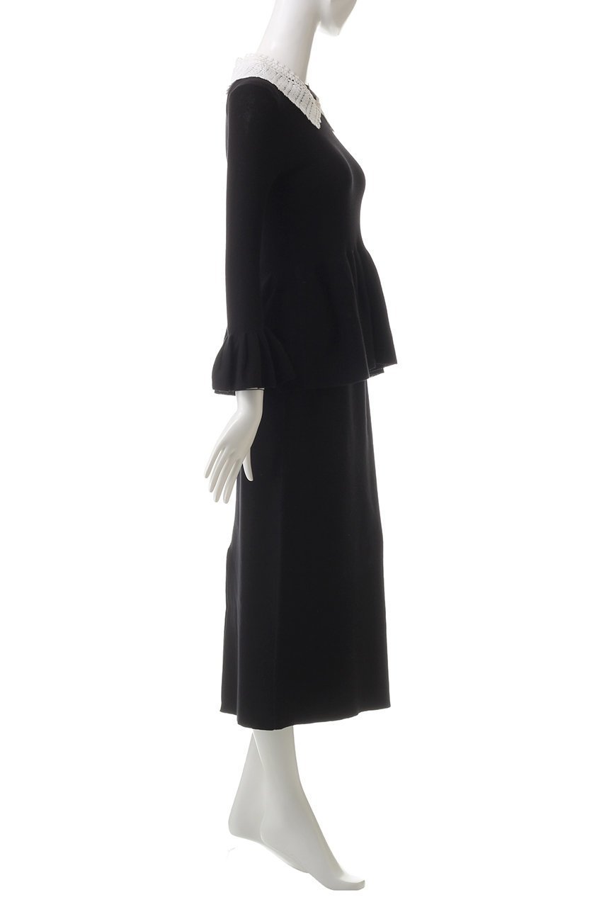 【ミュベール/MUVEIL】のクロシェ襟セットアップワンピース 人気、トレンドファッション・服の通販 founy(ファニー) 　ファッション　Fashion　レディースファッション　Fashion for Women　ワンピース　Dresses　チュニック　Tunic Tops & Dresses　エレガント 上品　Elegant　クロシェ　Crochet, Knitted Lace　セットアップ　Set-Up, Coordinated Outfit　チュニック　Tunic, Long Top　フレア　Flare, Flared　ペプラム　Peplum, Flared Hem　other-3|ID: prp329100004266779 ipo3291000000032860461