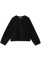 【プレインピープル/PLAIN PEOPLE】のブークレージャージノーカラージャケット ブラック|ID: prp329100004266786 ipo3291000000032934025