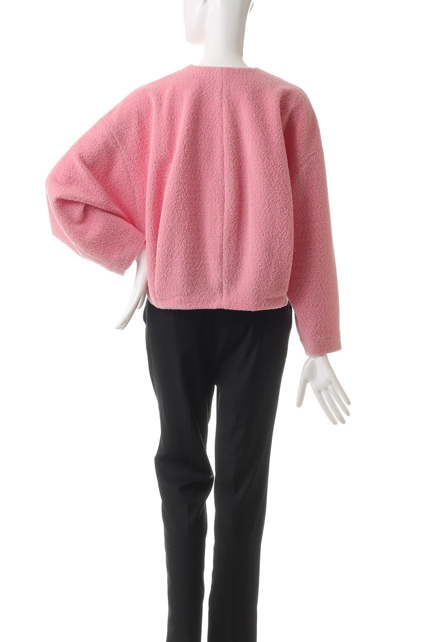 【プレインピープル/PLAIN PEOPLE】のブークレージャージノーカラージャケット 人気、トレンドファッション・服の通販 founy(ファニー) 　ファッション　Fashion　レディースファッション　Fashion for Women　アウター　Coat / Outerwear Collection　レディースジャケット・軽アウター　Jackets　ノーカラージャケット / シンプル上品コーデ　Collarless Jackets　ショート　Short, Short Length　ジャケット　Jacket, Outerwear　スリーブ　Sleeve, Long Sleeve / Short Sleeve　バランス　Balance, Style Balance　フェミニン　Feminine, Girly　ボトム　Bottoms, Lower Wear　other-4|ID: prp329100004266786 ipo3291000000032934048