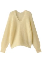 【プレインピープル/PLAIN PEOPLE】のDIAN モヘアVネックプルオーバー イエロー|ID: prp329100004266787 ipo3291000000032963544