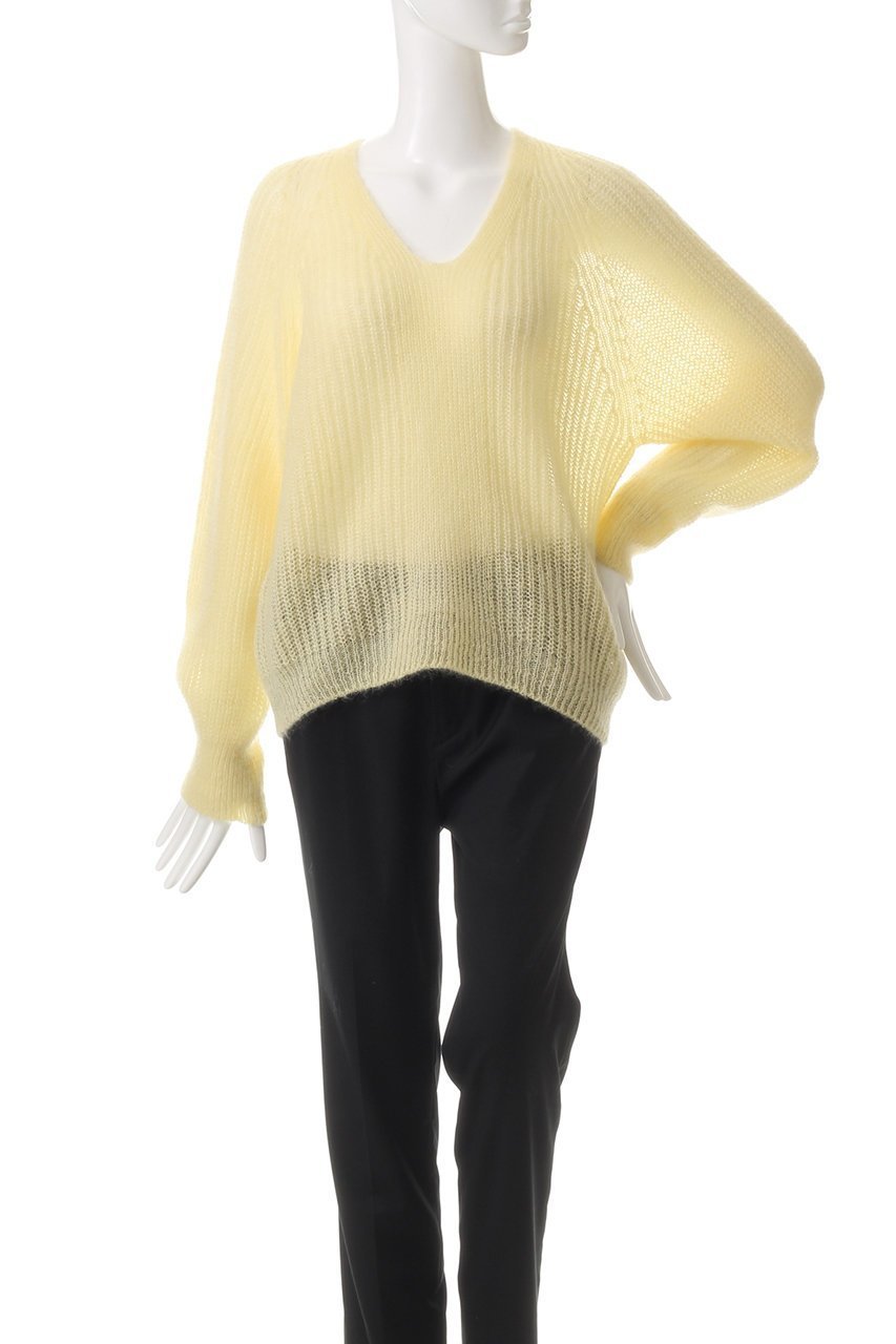 【プレインピープル/PLAIN PEOPLE】のDIAN モヘアVネックプルオーバー 人気、トレンドファッション・服の通販 founy(ファニー) 　ファッション　Fashion　レディースファッション　Fashion for Women　トップス・カットソー　Cut & Sew Tops　ニット　Knit Tops & Sweaters　カジュアルプルオーバー・ニットトップス　Pullovers & Knit Tops / Casual Pullovers　Vネックトップス　V-Neck Tops / V-Cut Neckline Shirts　デニム　Denim, Jeans Material　トレンド　Trend, Trending Now　フレア　Flare, Flared　再入荷　Restock / Back in Stock　other-2|ID: prp329100004266787 ipo3291000000035623261