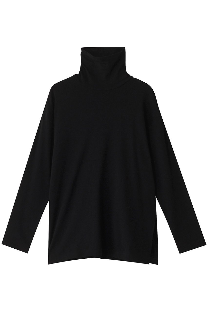【プレインピープル/PLAIN PEOPLE】のエアリーフライスタートルネックカットソー インテリア・キッズ・メンズ・レディースファッション・服の通販 founy(ファニー) 　ファッション　Fashion　レディースファッション　Fashion for Women　トップス・カットソー　Cut & Sew Tops　シャツ・ブラウス・オフィスカジュアル　Elegant Blouses & Button-Ups　ロングTシャツ・Tシャツ　Longline T-Shirts & Tees　カットソー・ベーシックTシャツ　Cut-and-Sewn Tops / Stretch Tees & Basics　タートルネック・ハイネックトップス　Turtlenecks & High-Neck Tops　エアリー　Airy Texture　スリーブ　Sleeve, Long Sleeve / Short Sleeve　トレンド　Trend, Trending Now　ベーシック　Basic, Essential　ロング　Long, Long-Length　ブラック|ID: prp329100004266789 ipo3291000000035933889