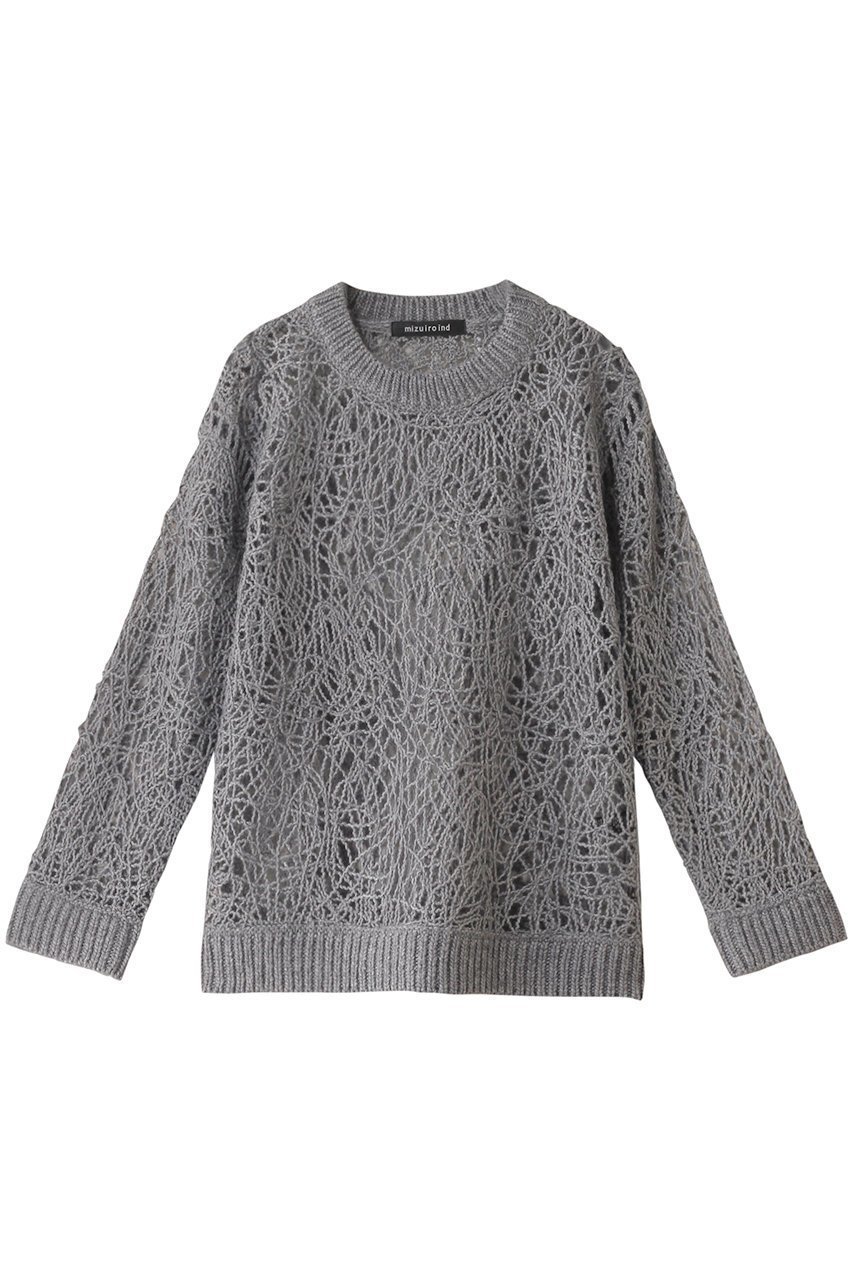 【ミズイロ インド/mizuiro ind】のwave yarn crew neck P/O プルオーバー インテリア・キッズ・メンズ・レディースファッション・服の通販 founy(ファニー) 　ファッション　Fashion　レディースファッション　Fashion for Women　トップス・カットソー　Cut & Sew Tops　ニット　Knit Tops & Sweaters　カジュアルプルオーバー・ニットトップス　Pullovers & Knit Tops / Casual Pullovers　ウェーブ　Wavy Pattern　カットソー　Cut and Sewn Top　シンプル　Simple, Minimal　トレンド　Trend, Trending Now　ランダム　Random, Irregular　gray|ID: prp329100004266802 ipo3291000000032963469