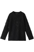【ミズイロ インド/mizuiro ind】のwave yarn crew neck P/O プルオーバー black|ID: prp329100004266802 ipo3291000000032963476