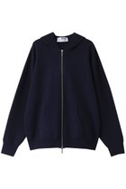 【スリー ドッツ/three dots】のパワースムースニット ジップアップ ネイビー|ID: prp329100004266806 ipo3291000000036009235