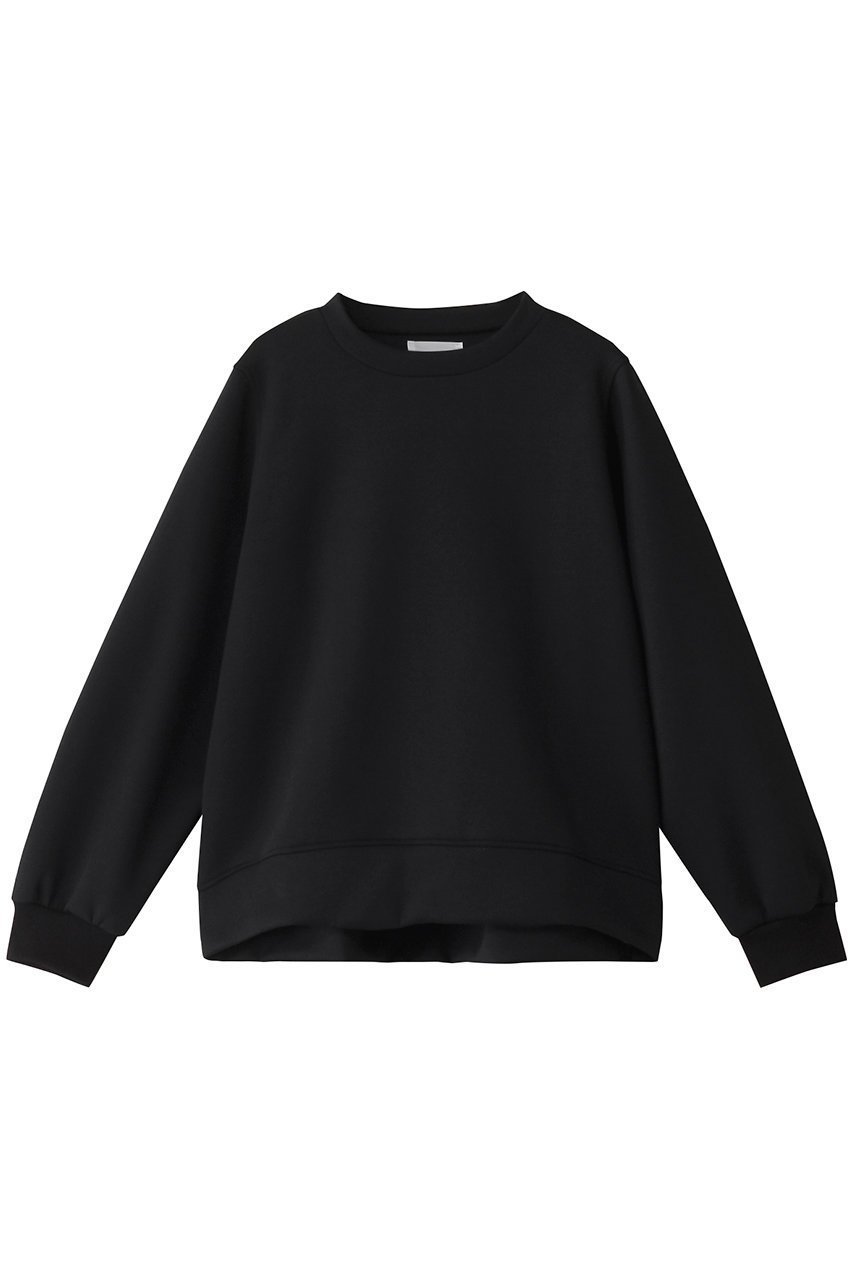【ミディウミソリッド/MIDIUMISOLID】のdouble-knit sweatshirt スウェット インテリア・キッズ・メンズ・レディースファッション・服の通販 founy(ファニー) 　ファッション　Fashion　レディースファッション　Fashion for Women　トップス・カットソー　Cut & Sew Tops　ニット　Knit Tops & Sweaters　シャツ・ブラウス・オフィスカジュアル　Elegant Blouses & Button-Ups　レディースパーカー・カジュアルフーディー　Casual Hoodies & Sweatshirts　ロングTシャツ・Tシャツ　Longline T-Shirts & Tees　スウェット・クルーネックトップス　Sweatshirts & Crewnecks / Relaxed Fit Sweat Tops　カットソー・ベーシックTシャツ　Cut-and-Sewn Tops / Stretch Tees & Basics　スウェット / スエット　Sweatshirt, Sweatwear　ファブリック　Fabric, Textile　定番　Standard, Basic Item　A/W・秋冬　Autumn/Winter　black|ID: prp329100004266813 ipo3291000000032888174