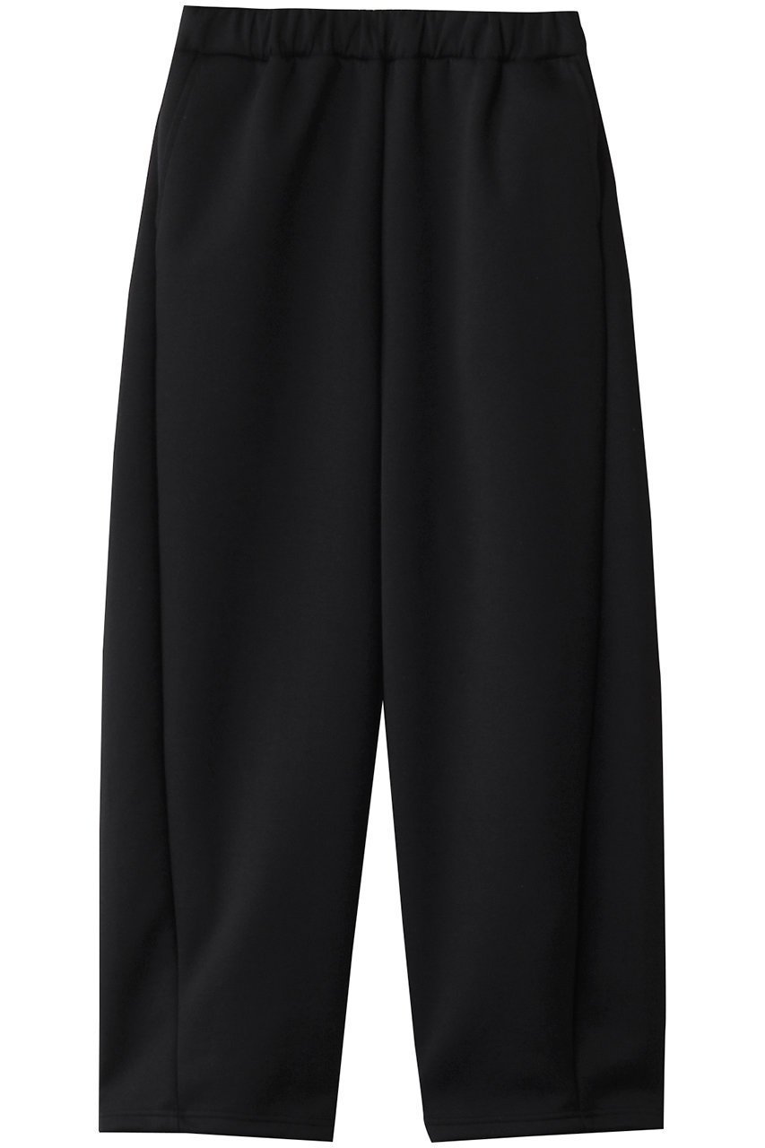 【ミディウミソリッド/MIDIUMISOLID】のdouble-knit barrel easy PT パンツ インテリア・キッズ・メンズ・レディースファッション・服の通販 founy(ファニー) 　ファッション　Fashion　レディースファッション　Fashion for Women　パンツ　Pants & Trousers　トレンド　Trend, Trending Now　ファブリック　Fabric, Textile　ベーシック　Basic, Essential　black|ID: prp329100004266814 ipo3291000000032913328