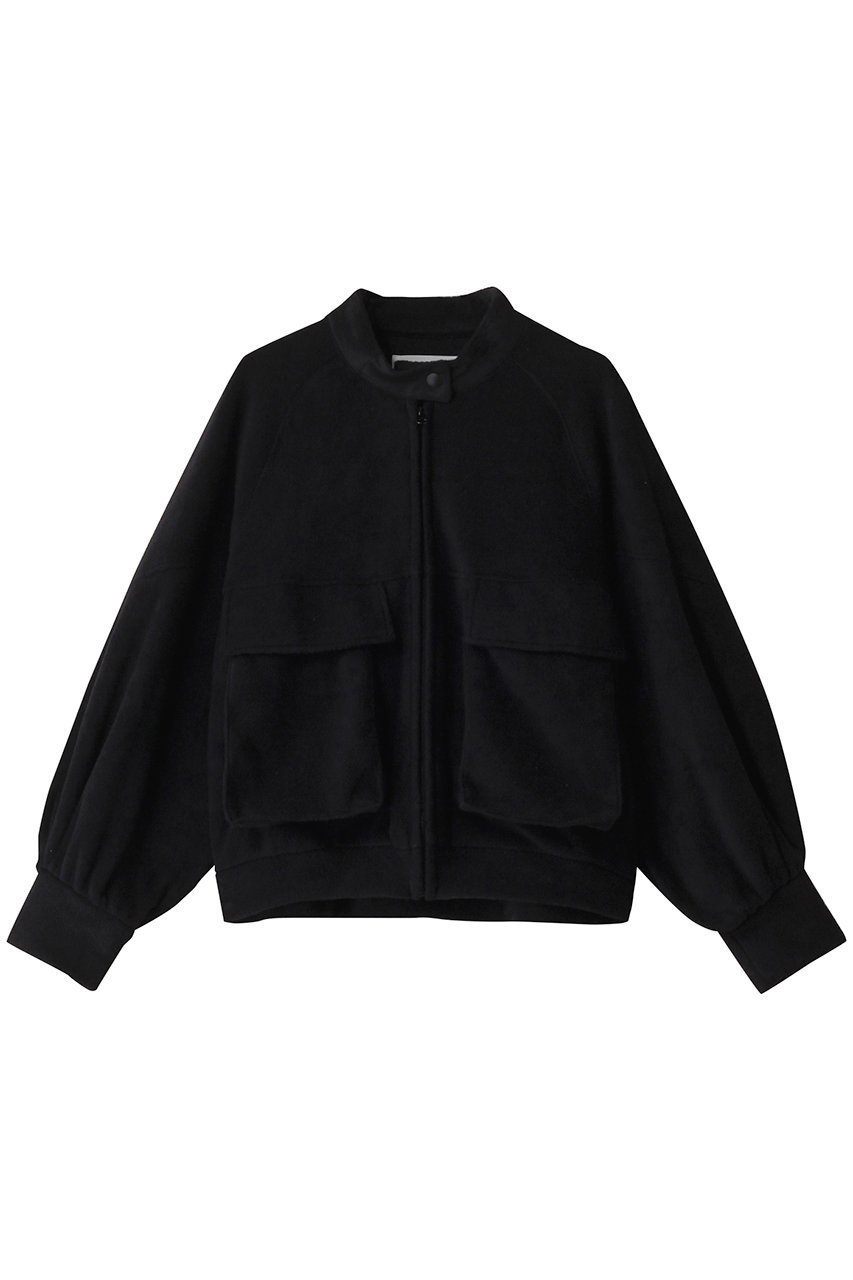 【ミディウミソリッド/MIDIUMISOLID】のfleece blouson.R ブルゾン インテリア・キッズ・メンズ・レディースファッション・服の通販 founy(ファニー) 　ファッション　Fashion　レディースファッション　WOMEN　アウター　Coat Outerwear　ジャケット　Jackets　ブルゾン　Blouson/Jackets　ショート　Short　ジャケット　Jacket　バランス　Balance　ファブリック　Fabric　フロント　Front　ブルゾン　Blouson　ポケット　Pocket　NEW・新作・新着・新入荷　New Arrivals　black|ID: prp329100004266816 ipo3291000000029662165