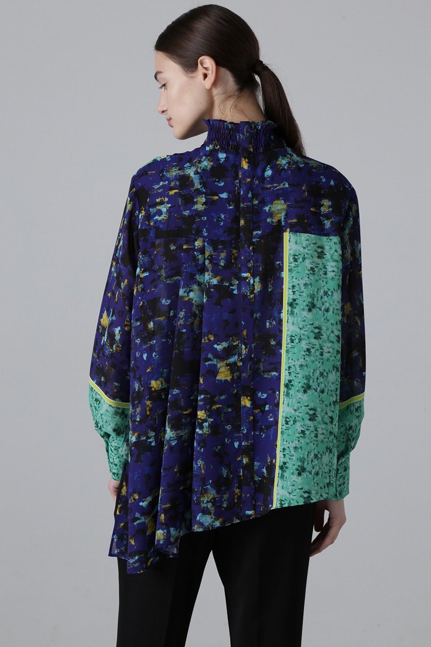 【アドーア/ADORE】のスキージーアートプリントブラウス 人気、トレンドファッション・服の通販 founy(ファニー) 　ファッション　Fashion　レディースファッション　Fashion for Women　トップス・カットソー　Cut & Sew Tops　シャツ・ブラウス・オフィスカジュアル　Elegant Blouses & Button-Ups　シアー　Sheer, See-Through　シンプル　Simple, Minimal　ジョーゼット　Georgette, Semi-Sheer Fabric　スタイリッシュ　Stylish, Fashionable　スリーブ　Sleeve, Long Sleeve / Short Sleeve　ドレープ　Drape, Draping Fabric　フラット　Flat, Flat Shoes　プリント　Print, Printed Pattern　ボトム　Bottoms, Lower Wear　ロング　Long, Long-Length　再入荷　Restock / Back in Stock　other-3|ID: prp329100004266821 ipo3291000000034989421