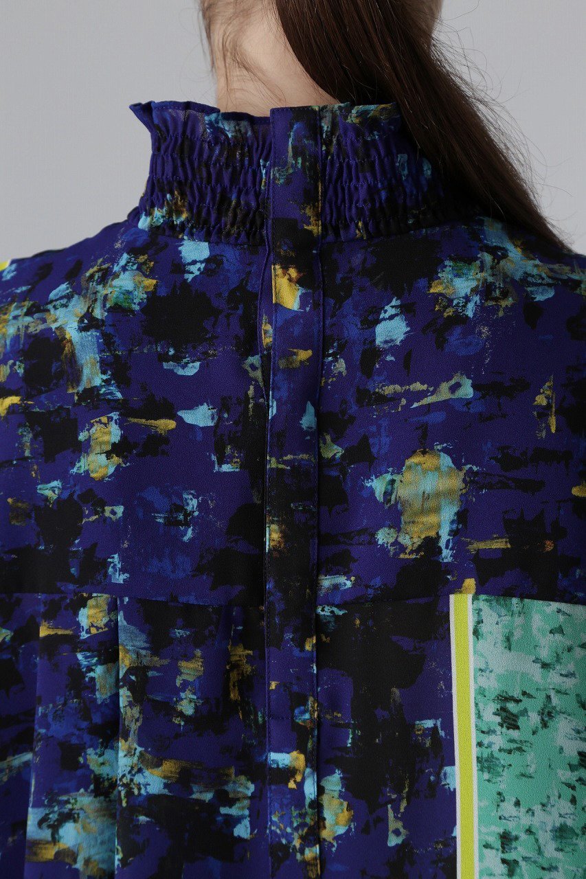 【アドーア/ADORE】のスキージーアートプリントブラウス 人気、トレンドファッション・服の通販 founy(ファニー) 　ファッション　Fashion　レディースファッション　Fashion for Women　トップス・カットソー　Cut & Sew Tops　シャツ・ブラウス・オフィスカジュアル　Elegant Blouses & Button-Ups　シアー　Sheer, See-Through　シンプル　Simple, Minimal　ジョーゼット　Georgette, Semi-Sheer Fabric　スタイリッシュ　Stylish, Fashionable　スリーブ　Sleeve, Long Sleeve / Short Sleeve　ドレープ　Drape, Draping Fabric　フラット　Flat, Flat Shoes　プリント　Print, Printed Pattern　ボトム　Bottoms, Lower Wear　ロング　Long, Long-Length　other-8|ID: prp329100004266821 ipo3291000000035783430