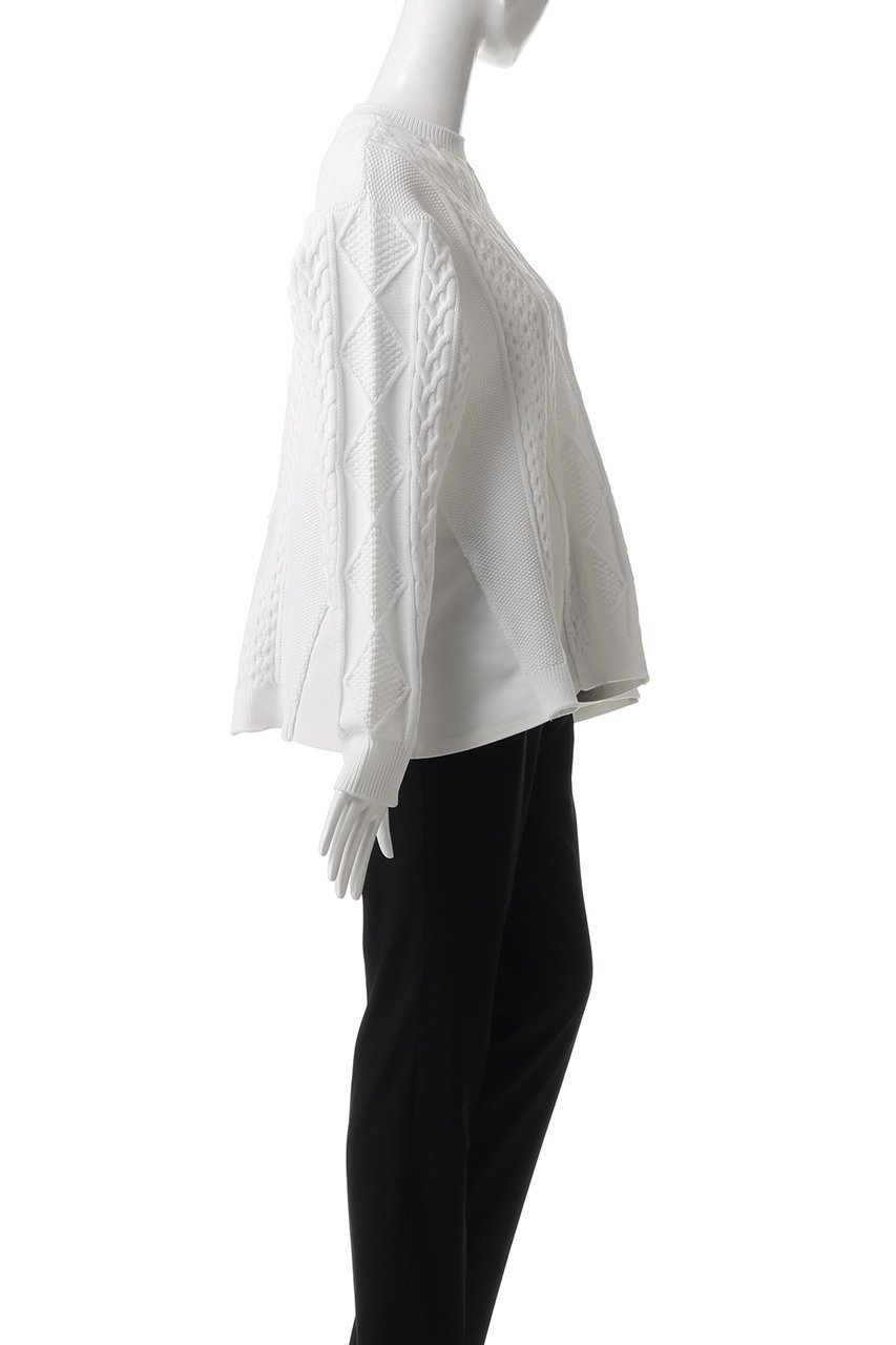 【アドーア/ADORE】のエアーストレッチケーブルニット 人気、トレンドファッション・服の通販 founy(ファニー) 　ファッション　Fashion　レディースファッション　Fashion for Women　トップス・カットソー　Cut & Sew Tops　ニット　Knit Tops & Sweaters　カジュアルプルオーバー・ニットトップス　Pullovers & Knit Tops / Casual Pullovers　タイトスカート　Pencil Skirt, Tight Skirt　ドッキング　Docking, Mixed Material　フレア　Flare, Flared　other-3|ID: prp329100004266822 ipo3291000000032963979