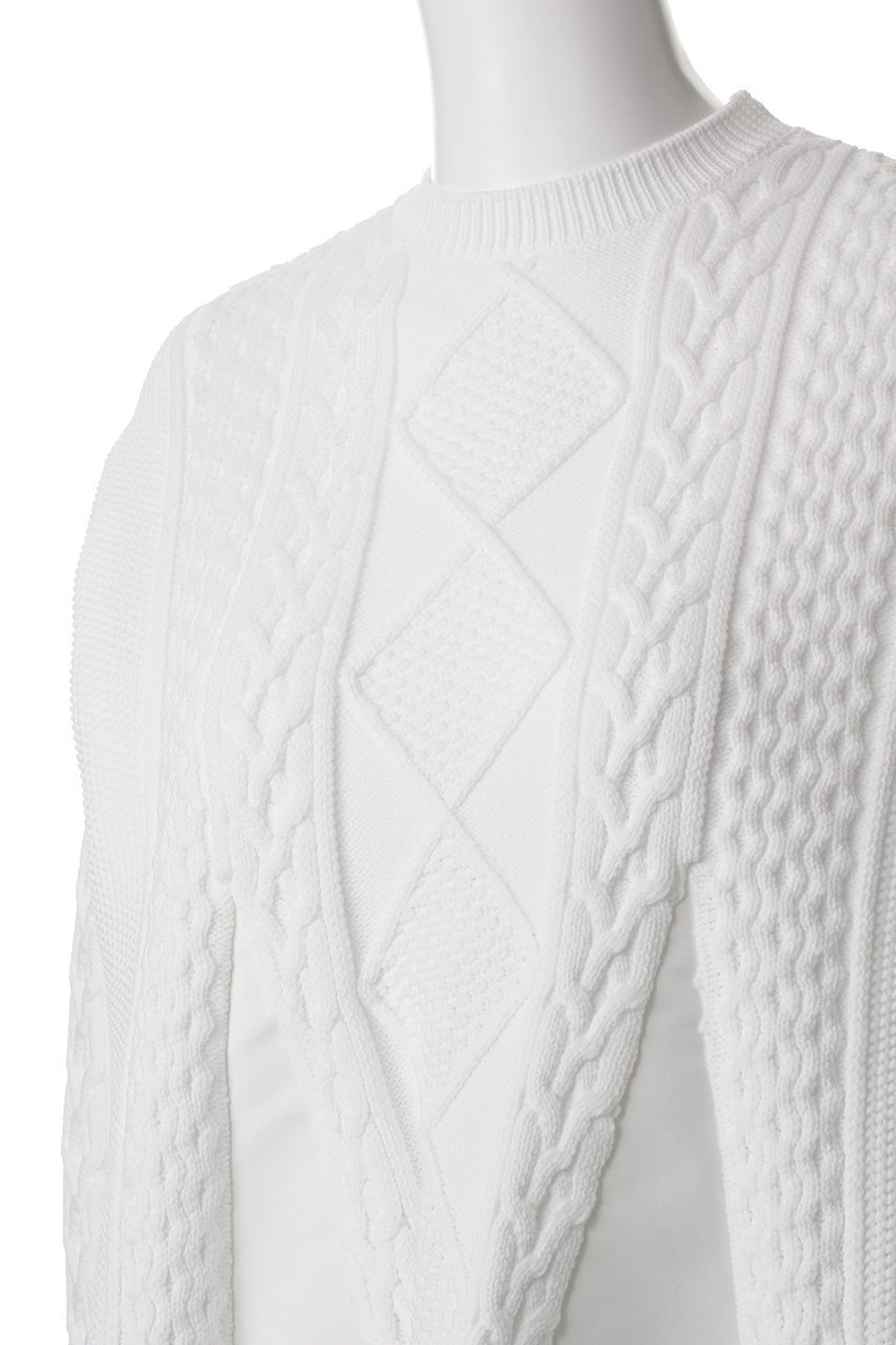 【アドーア/ADORE】のエアーストレッチケーブルニット 人気、トレンドファッション・服の通販 founy(ファニー) 　ファッション　Fashion　レディースファッション　Fashion for Women　トップス・カットソー　Cut & Sew Tops　ニット　Knit Tops & Sweaters　カジュアルプルオーバー・ニットトップス　Pullovers & Knit Tops / Casual Pullovers　タイトスカート　Pencil Skirt, Tight Skirt　ドッキング　Docking, Mixed Material　フレア　Flare, Flared　other-5|ID: prp329100004266822 ipo3291000000032963988