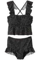 【レイール/Reir】の【San-ai Resort】3Dチェック フリルビスチェノンワイヤービキニ 人気、トレンドファッション・服の通販 founy(ファニー) ファッション Fashion レディースファッション Fashion for Women 水着 Swimwear レディース水着・ビーチウェア Swimwear & Beachwear スポーツ Sports, Activewear チェック Check, Plaid, Tartan ツイード Twill, Twill Weave ビキニ Bikini, Two-Piece Swimsuit ビスチェ Bustier, Corset Top フリル Frill, Ruffle 定番 Standard, Basic Item 水着 Swimsuit, Swimwear thumbnail ブラック|ID: prp329100004266824 ipo3291000000035659649