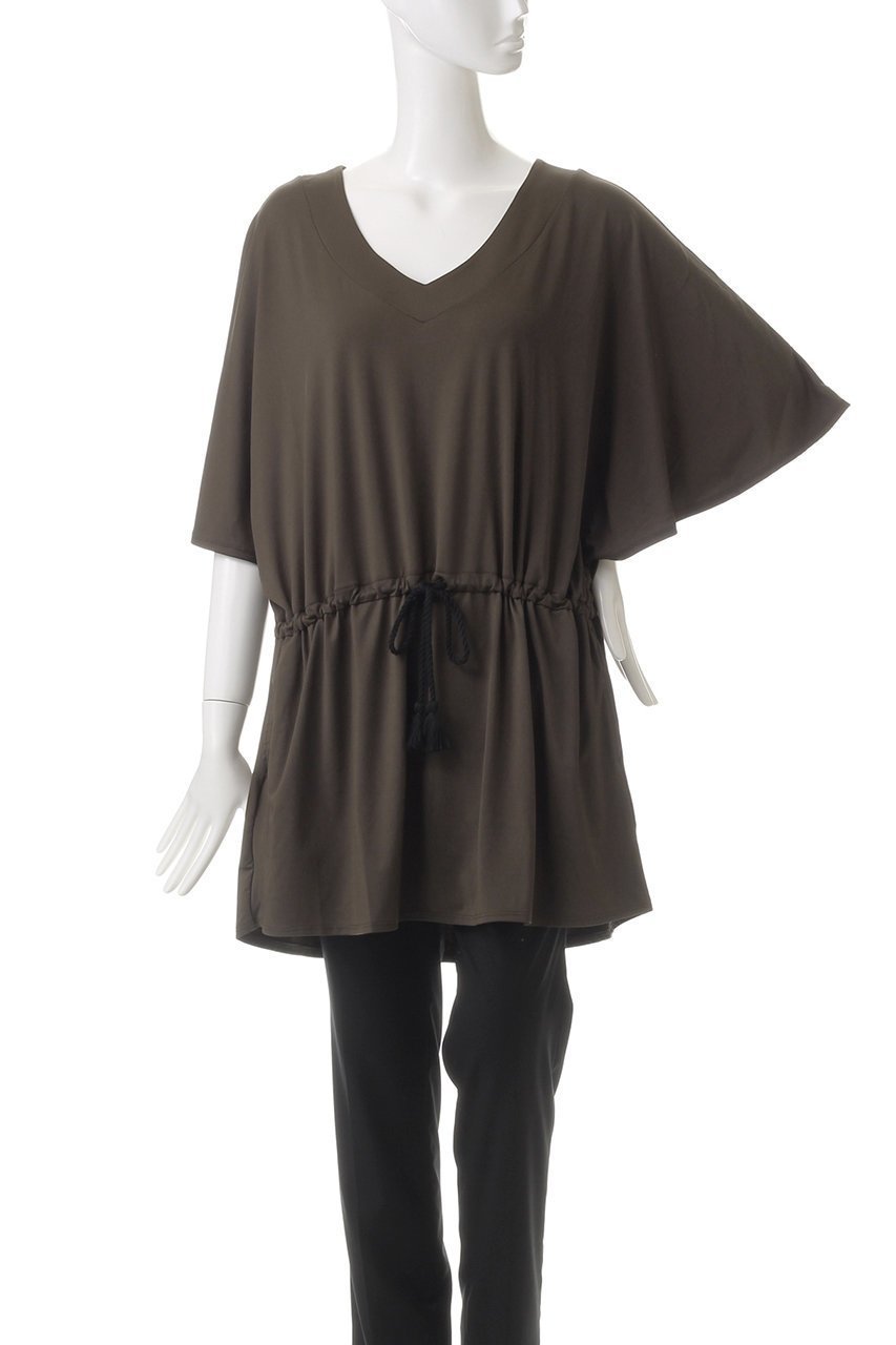 【レイール/Reir】の【San-ai Resort】ポンチョ (UPF50+) 人気、トレンドファッション・服の通販 founy(ファニー) 　ファッション　Fashion　レディースファッション　Fashion for Women　水着　Swimwear　レディース水着・ビーチウェア　Swimwear & Beachwear　なめらか　Smooth, Silky Texture　スポーツ　Sports, Activewear　ブラウジング　Blouson Silhouette, Cinched Waist　ポケット　Pocket, Pocket Detail　ポンチョ　Poncho, Cape Style　リゾート　Resort, Vacation Style　リボン　Ribbon, Bow　水着　Swimsuit, Swimwear　other-2|ID: prp329100004266825 ipo3291000000031375395