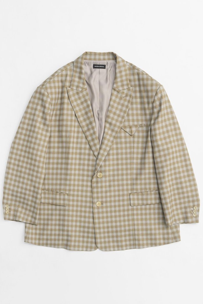 【メゾンスペシャル/MAISON SPECIAL】のPlaid Pattern Oversize Single Jacket/チェックオーバーサイズシングルジャケット インテリア・キッズ・メンズ・レディースファッション・服の通販 founy(ファニー) https://founy.com/ ファッション Fashion レディースファッション WOMEN アウター Coat Outerwear ジャケット Jackets 春 Spring ジャケット Jacket チェック Check ミドル Middle A/W・秋冬 Aw・Autumn/Winter・Fw・Fall-Winter S/S・春夏 Ss・Spring/Summer 夏 Summer エレガント 上品 Elegant 2025年 2025 |ID: prp329100004271045 ipo3291000000029678628