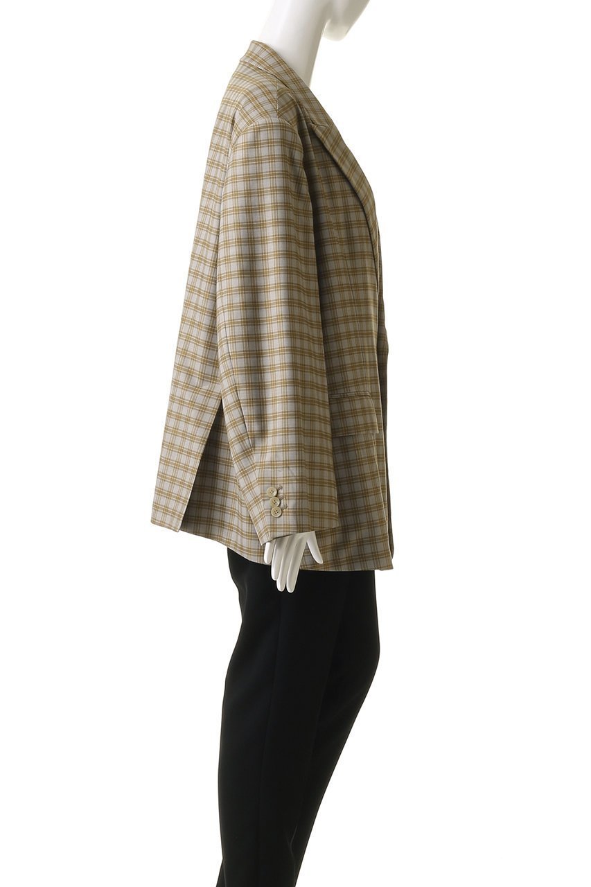 【メゾンスペシャル/MAISON SPECIAL】のPlaid Pattern Oversize Single Jacket/チェックオーバーサイズシングルジャケット 人気、トレンドファッション・服の通販 founy(ファニー) 　ファッション　Fashion　レディースファッション　Fashion for Women　アウター　Coat / Outerwear Collection　レディースジャケット・軽アウター　Jackets　ジャケット　Jacket, Outerwear　チェック　Check, Plaid, Tartan　ミドル　Middle Length, Mid Height　エレガント 上品　Elegant　other-3|ID: prp329100004271045 ipo3291000000032923202