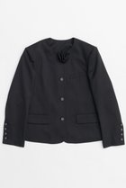 【メゾンスペシャル/MAISON SPECIAL】のMotif Collarless Jacket/モチーフノーカラージャケット BLK(ブラック)|ID:prp329100004271047