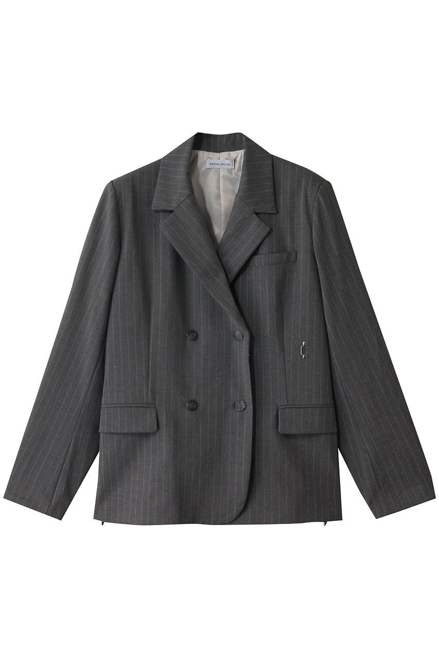 【メゾンスペシャル/MAISON SPECIAL】の2way Hook Design Jacket/2WAYホックジャケット インテリア・キッズ・メンズ・レディースファッション・服の通販 founy(ファニー) 　ファッション　Fashion　レディースファッション　Fashion for Women　アウター　Coat / Outerwear Collection　レディースジャケット・軽アウター　Jackets　オケージョン　Occasion Wear　ジャケット　Jacket, Outerwear　セットアップ　Set-Up, Coordinated Outfit　エレガント 上品　Elegant　GRY(グレー)|ID: prp329100004271048 ipo3291000000032923955