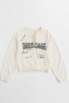 【メゾンスペシャル/MAISON SPECIAL】のDRESSAGE Lace Up Vintage Sweatshirt/DRESSAGEレースアップヴィンテージスウェット WHT(ホワイト)|ID: prp329100004271050 ipo3291000000029678682