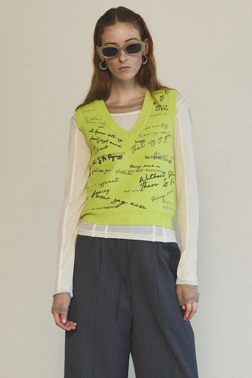 【メゾンスペシャル/MAISON SPECIAL】のEmbroidery Vest/エンブロイダリーベスト 人気、トレンドファッション・服の通販 founy(ファニー) 　ファッション　Fashion　レディースファッション　Fashion for Women　トップス・カットソー　Cut & Sew Tops　ニット　Knit Tops & Sweaters　ベスト&ジレ / 重ね着スタイル　Vests & Gilets　カジュアルプルオーバー・ニットトップス　Pullovers & Knit Tops / Casual Pullovers　インナー　Innerwear　カラフル　Colorful Design　タンク　Tank Top, Sleeveless Top　ベスト　Vest, Waistcoat　モノトーン　Monotone, Black and White　夏　Summer　other-6|ID: prp329100004271053 ipo3291000000032954773