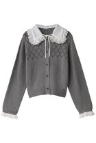 【メゾンスペシャル/MAISON SPECIAL】のCotton Fabric Lace Colored Cardigan/コットンレースカラーカーディガン GRY(グレー)|ID: prp329100004271054 ipo3291000000036896285