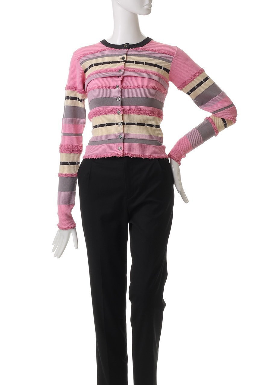 【メゾンスペシャル/MAISON SPECIAL】のMultiway Colorful Border Cardigan/マルチウェイカラフルボーダーカーディガン 人気、トレンドファッション・服の通販 founy(ファニー) 　ファッション　Fashion　レディースファッション　Fashion for Women　トップス・カットソー　Cut & Sew Tops　ニット　Knit Tops & Sweaters　カーディガン・羽織り　Layered Style Cardigans　カラフル　Colorful Design　カーディガン　Cardigan, Knitwear　キャミソール　Camisole, Spaghetti Strap Top　コンパクト　Compact, Small Size　タンク　Tank Top, Sleeveless Top　ビスチェ　Bustier, Corset Top　ボレロ　Bolero, Short Cardigan　ボーダー　Border, Stripe　おすすめ　Recommended / Our Picks　other-2|ID: prp329100004271055 ipo3291000000034909782