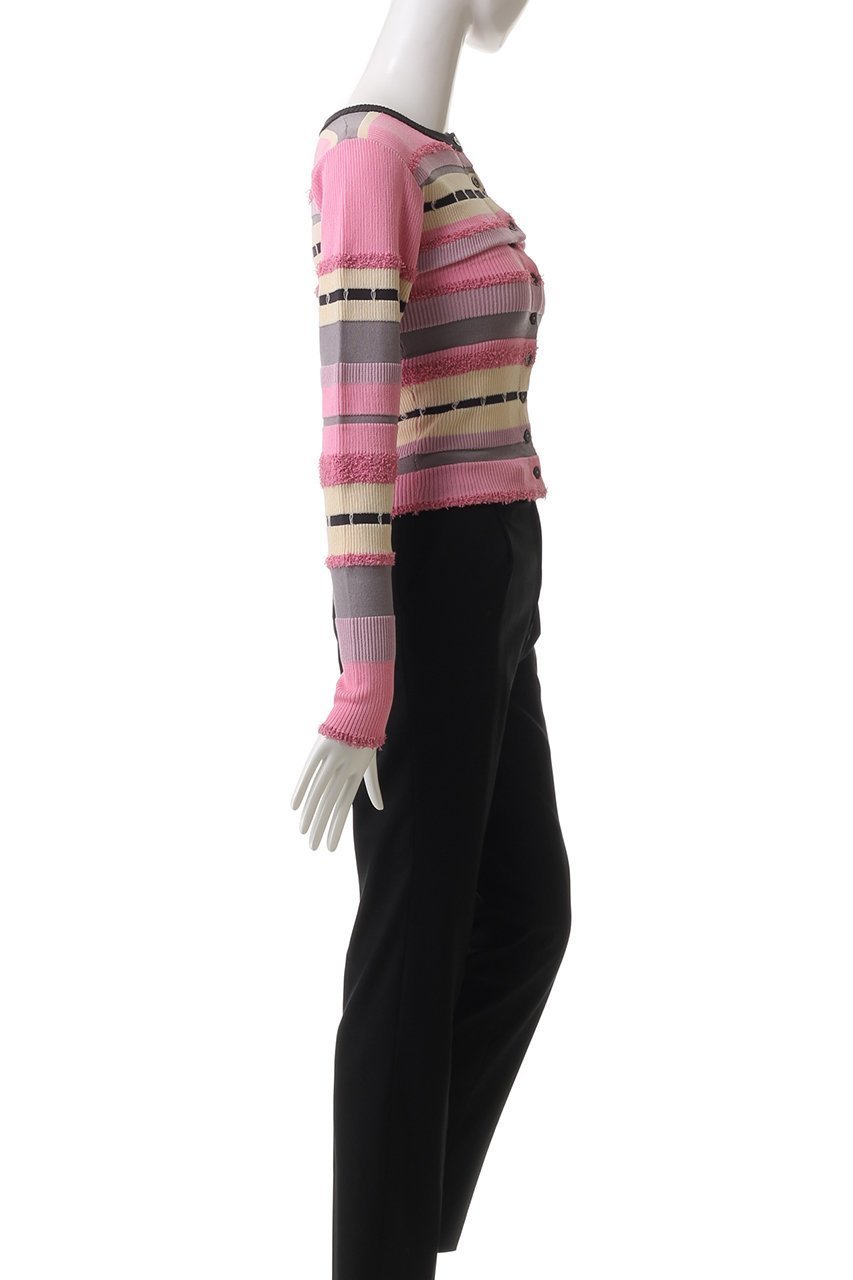 【メゾンスペシャル/MAISON SPECIAL】のMultiway Colorful Border Cardigan/マルチウェイカラフルボーダーカーディガン 人気、トレンドファッション・服の通販 founy(ファニー) 　ファッション　Fashion　レディースファッション　Fashion for Women　トップス・カットソー　Cut & Sew Tops　ニット　Knit Tops & Sweaters　カーディガン・羽織り　Layered Style Cardigans　カラフル　Colorful Design　カーディガン　Cardigan, Knitwear　キャミソール　Camisole, Spaghetti Strap Top　コンパクト　Compact, Small Size　タンク　Tank Top, Sleeveless Top　ビスチェ　Bustier, Corset Top　ボレロ　Bolero, Short Cardigan　ボーダー　Border, Stripe　おすすめ　Recommended / Our Picks　other-3|ID: prp329100004271055 ipo3291000000034909783