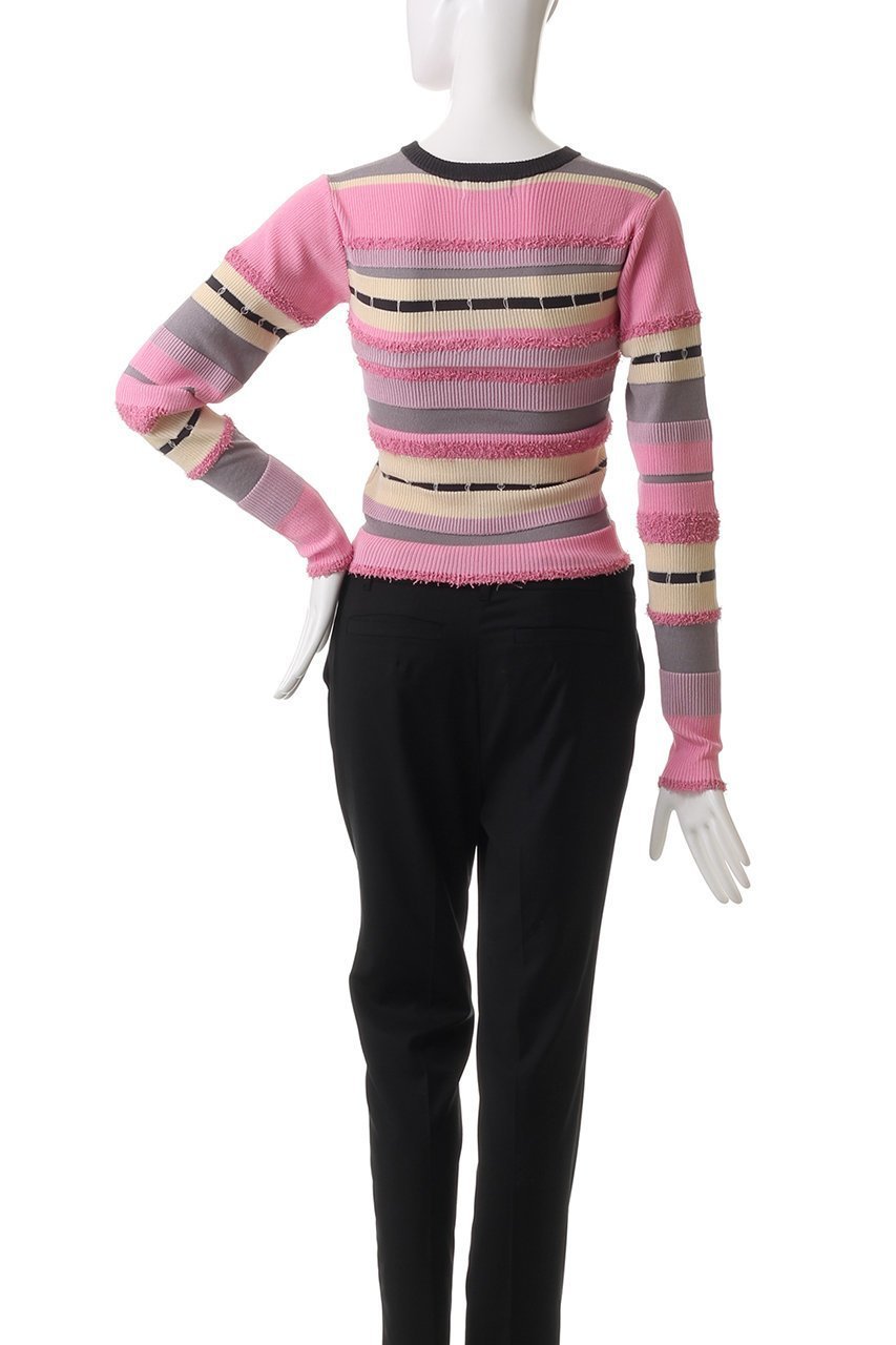 【メゾンスペシャル/MAISON SPECIAL】のMultiway Colorful Border Cardigan/マルチウェイカラフルボーダーカーディガン 人気、トレンドファッション・服の通販 founy(ファニー) 　ファッション　Fashion　レディースファッション　Fashion for Women　トップス・カットソー　Cut & Sew Tops　ニット　Knit Tops & Sweaters　カーディガン・羽織り　Layered Style Cardigans　カラフル　Colorful Design　カーディガン　Cardigan, Knitwear　キャミソール　Camisole, Spaghetti Strap Top　コンパクト　Compact, Small Size　タンク　Tank Top, Sleeveless Top　ビスチェ　Bustier, Corset Top　ボレロ　Bolero, Short Cardigan　ボーダー　Border, Stripe　おすすめ　Recommended / Our Picks　other-4|ID: prp329100004271055 ipo3291000000034909784