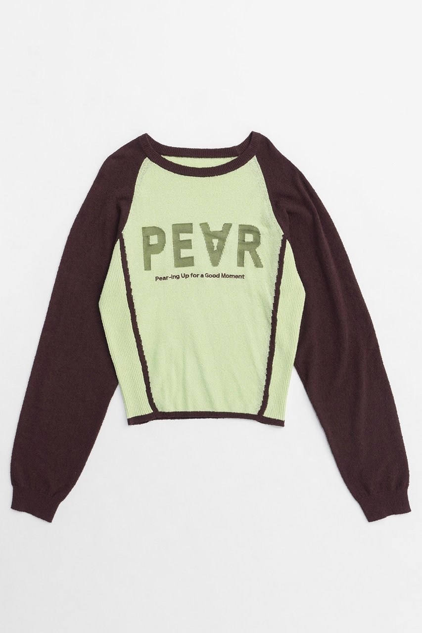 【メゾンスペシャル/MAISON SPECIAL】のPEAR Logo Knit Tops/PEARロゴニットトップス インテリア・キッズ・メンズ・レディースファッション・服の通販 founy(ファニー) 　ファッション　Fashion　レディースファッション　WOMEN　トップス・カットソー　Tops/Tshirt　ニット　Knit Tops　プルオーバー　Pullover　春　Spring　カットソー　Cut And Sew　スリーブ　Sleeve　フィット　Fit　A/W・秋冬　Aw・Autumn/Winter・Fw・Fall-Winter　S/S・春夏　Ss・Spring/Summer　夏　Summer　2025年　2025　GRN(グリーン)|ID: prp329100004271056 ipo3291000000029678710