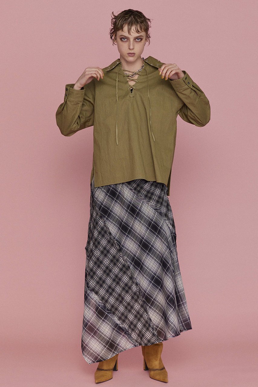 【メゾンスペシャル/MAISON SPECIAL】のLace Up Oversize Pullover/レースアップブルオーバー 人気、トレンドファッション・服の通販 founy(ファニー) 　ファッション　Fashion　レディースファッション　WOMEN　トップス・カットソー　Tops/Tshirt　シャツ/ブラウス　Shirts/Blouses　プルオーバー　Pullover　スタイリッシュ　Stylish　スリーブ　Sleeve　デニム　Denim　トレンド　Trend　フロント　Front　ミリタリー　Military　ロング　Long　other-6|ID: prp329100004271060 ipo3291000000031372539