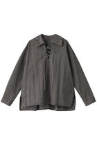 【メゾンスペシャル/MAISON SPECIAL】のLace Up Oversize Pullover/レースアップブルオーバー BLK(ブラック)|ID: prp329100004271060 ipo3291000000035063586