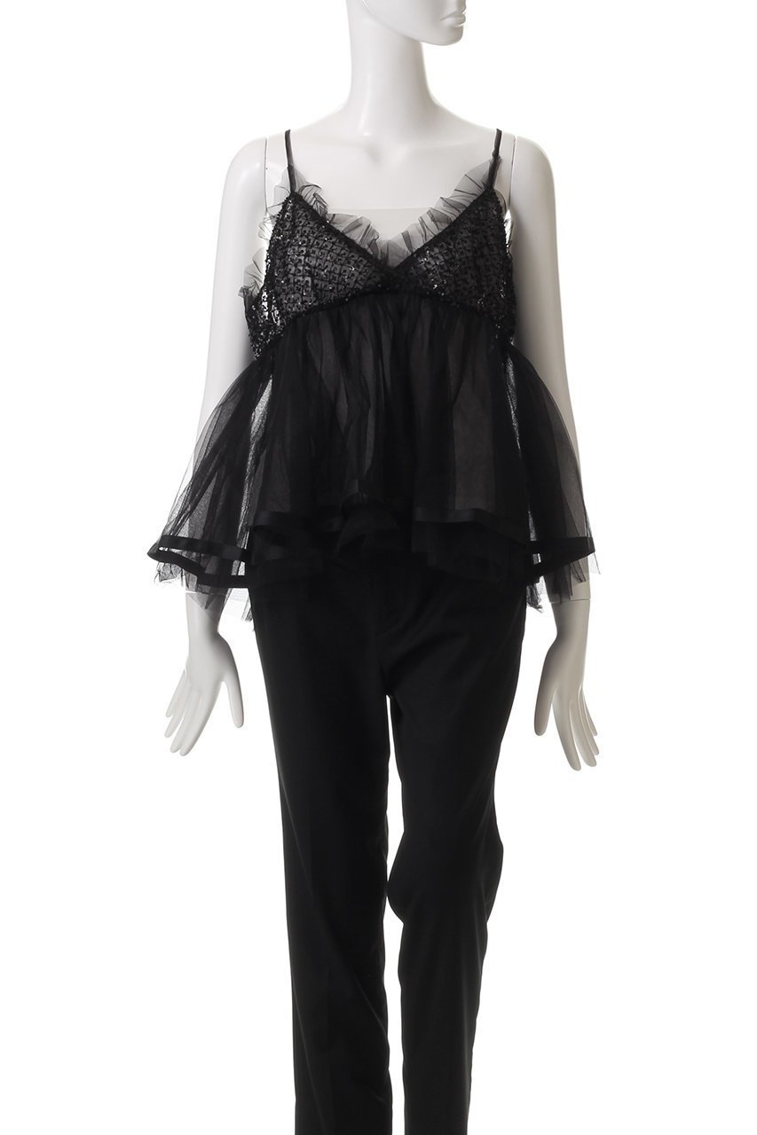 【メゾンスペシャル/MAISON SPECIAL】のShining Tiered Camisole Tunic/シャイニングティアードキャミチュニック 人気、トレンドファッション・服の通販 founy(ファニー) 　ファッション　Fashion　レディースファッション　Fashion for Women　ワンピース　Dresses　チュニック　Tunic Tops & Dresses　春　Spring　カットソー　Cut and Sewn Top　シルバー　Silver, Metallic Silver　スパンコール　Sequins, Sequin Embellishment　スラックス　Slacks, Dress Pants　タンク　Tank Top, Sleeveless Top　チュニック　Tunic, Long Top　チュール　Tulip, Tulip Motif　ツイード　Twill, Twill Weave　ティアード　Tiered, Tiered Style　ペプラム　Peplum, Flared Hem　リボン　Ribbon, Bow　ロング　Long, Long-Length　夏　Summer　other-2|ID: prp329100004271061 ipo3291000000032882136