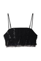 【メゾンスペシャル/MAISON SPECIAL】のMulti Fabric Glitter Flower Bustier/マルチファブリックキラキラフラワービスチェ BLK(ブラック)|ID: prp329100004271062 ipo3291000000032884927