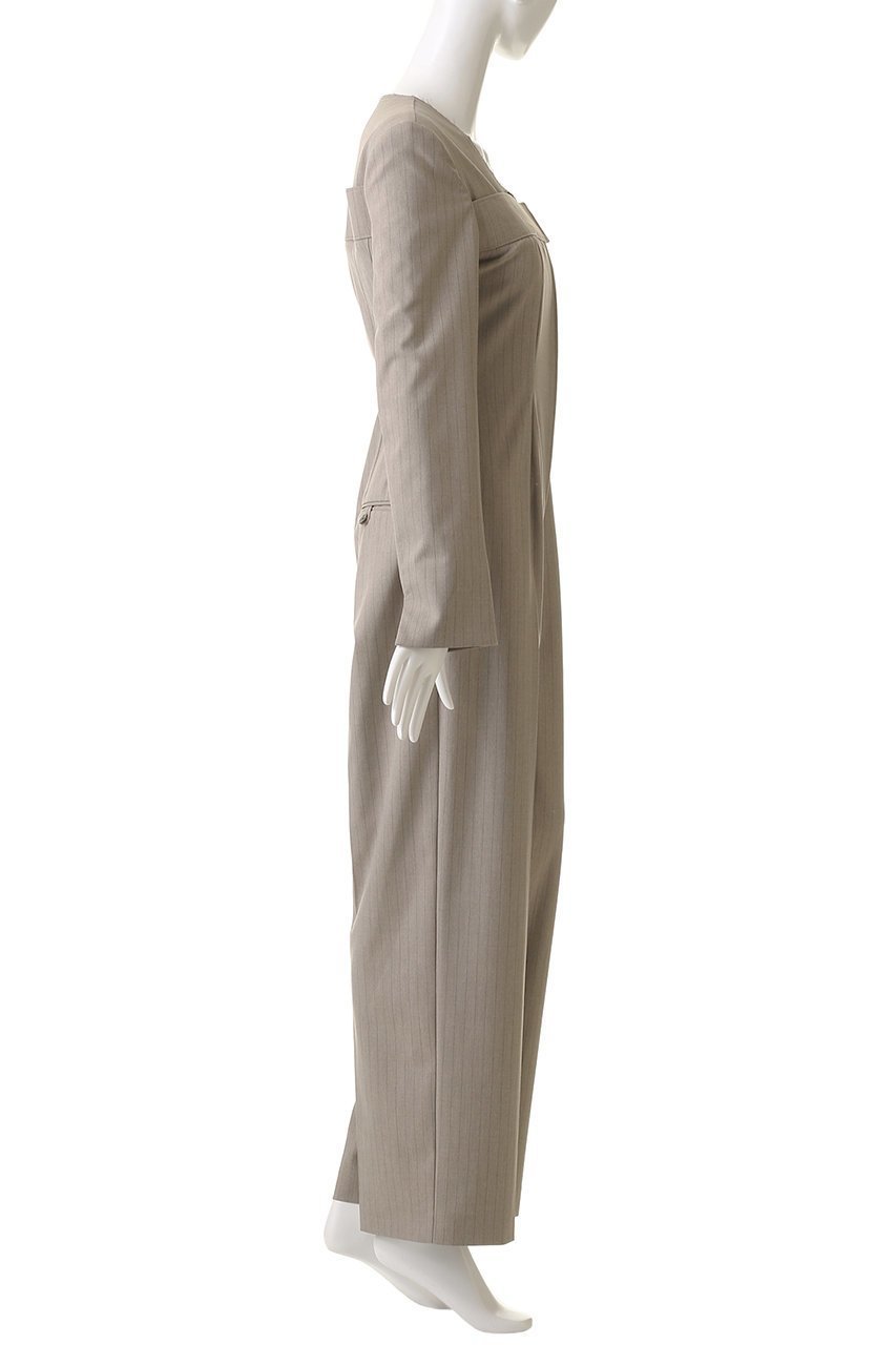 【メゾンスペシャル/MAISON SPECIAL】のCollarless Jacket Rompers/ノーカラージャケットロンパース 人気、トレンドファッション・服の通販 founy(ファニー) 　ファッション　Fashion　レディースファッション　Fashion for Women　アウター　Coat / Outerwear Collection　レディースジャケット・軽アウター　Jackets　ノーカラージャケット / シンプル上品コーデ　Collarless Jackets　パンツ　Pants & Trousers　インナー　Innerwear　オケージョン　Occasion Wear　クール　Cool, Chic　シンプル　Simple, Minimal　ストライプ　Stripe, Striped Pattern　タートルネック　Turtleneck, High Neck　フィット　Fit, Slim Fit　ポケット　Pocket, Pocket Detail　ロンパース　Romper, Jumpsuit　エレガント 上品　Elegant　other-3|ID: prp329100004271067 ipo3291000000032937023