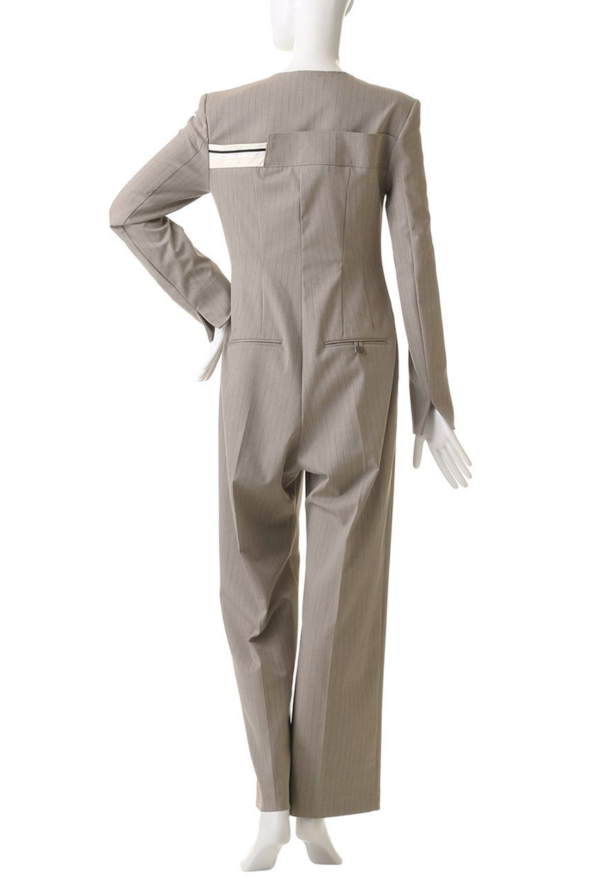 【メゾンスペシャル/MAISON SPECIAL】のCollarless Jacket Rompers/ノーカラージャケットロンパース 人気、トレンドファッション・服の通販 founy(ファニー) 　ファッション　Fashion　レディースファッション　Fashion for Women　アウター　Coat / Outerwear Collection　レディースジャケット・軽アウター　Jackets　ノーカラージャケット / シンプル上品コーデ　Collarless Jackets　パンツ　Pants & Trousers　インナー　Innerwear　オケージョン　Occasion Wear　クール　Cool, Chic　シンプル　Simple, Minimal　ストライプ　Stripe, Striped Pattern　タートルネック　Turtleneck, High Neck　フィット　Fit, Slim Fit　ポケット　Pocket, Pocket Detail　ロンパース　Romper, Jumpsuit　エレガント 上品　Elegant　other-4|ID: prp329100004271067 ipo3291000000032937030