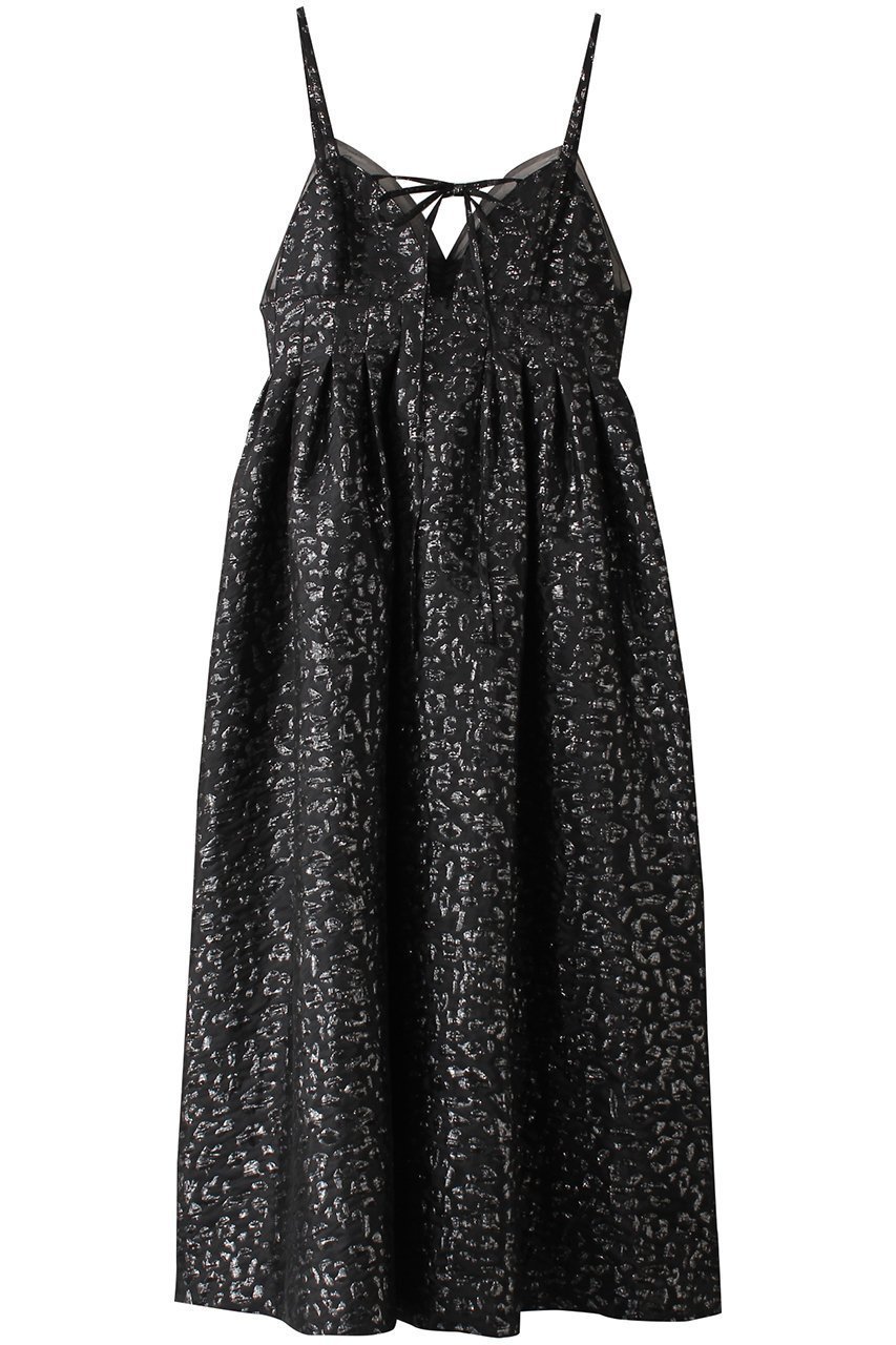 【メゾンスペシャル/MAISON SPECIAL】のLame Jacquard Volume Silhouette Dress/ラメジャガードボリュームワンピース インテリア・キッズ・メンズ・レディースファッション・服の通販 founy(ファニー) 　ファッション　Fashion　レディースファッション　Fashion for Women　ワンピース　Dresses　フォーマル・パーティードレス・結婚式用ドレス　Elegant & Casual Dresses　チュニック　Tunic Tops & Dresses　チュニック　Tunic, Long Top　フィット　Fit, Slim Fit　フォーマル　Formal, Dressy　マキシ　Maxi, Full Length　ロング　Long, Long-Length　BLK(ブラック)|ID: prp329100004271068 ipo3291000000032883306
