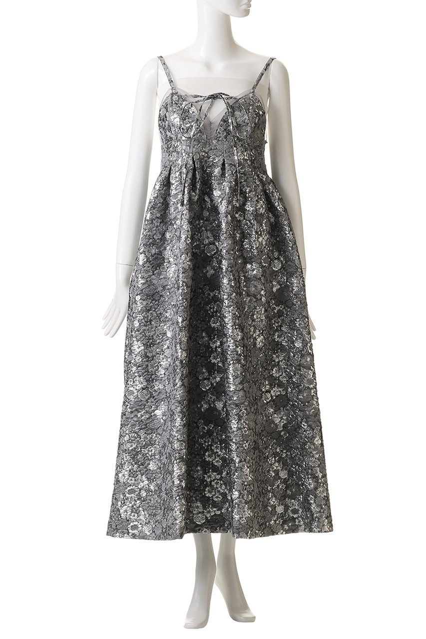 【メゾンスペシャル/MAISON SPECIAL】のLame Jacquard Volume Silhouette Dress/ラメジャガードボリュームワンピース 人気、トレンドファッション・服の通販 founy(ファニー) 　ファッション　Fashion　レディースファッション　Fashion for Women　ワンピース　Dresses　フォーマル・パーティードレス・結婚式用ドレス　Elegant & Casual Dresses　チュニック　Tunic Tops & Dresses　チュニック　Tunic, Long Top　フィット　Fit, Slim Fit　フォーマル　Formal, Dressy　マキシ　Maxi, Full Length　ロング　Long, Long-Length　other-2|ID: prp329100004271068 ipo3291000000032883321