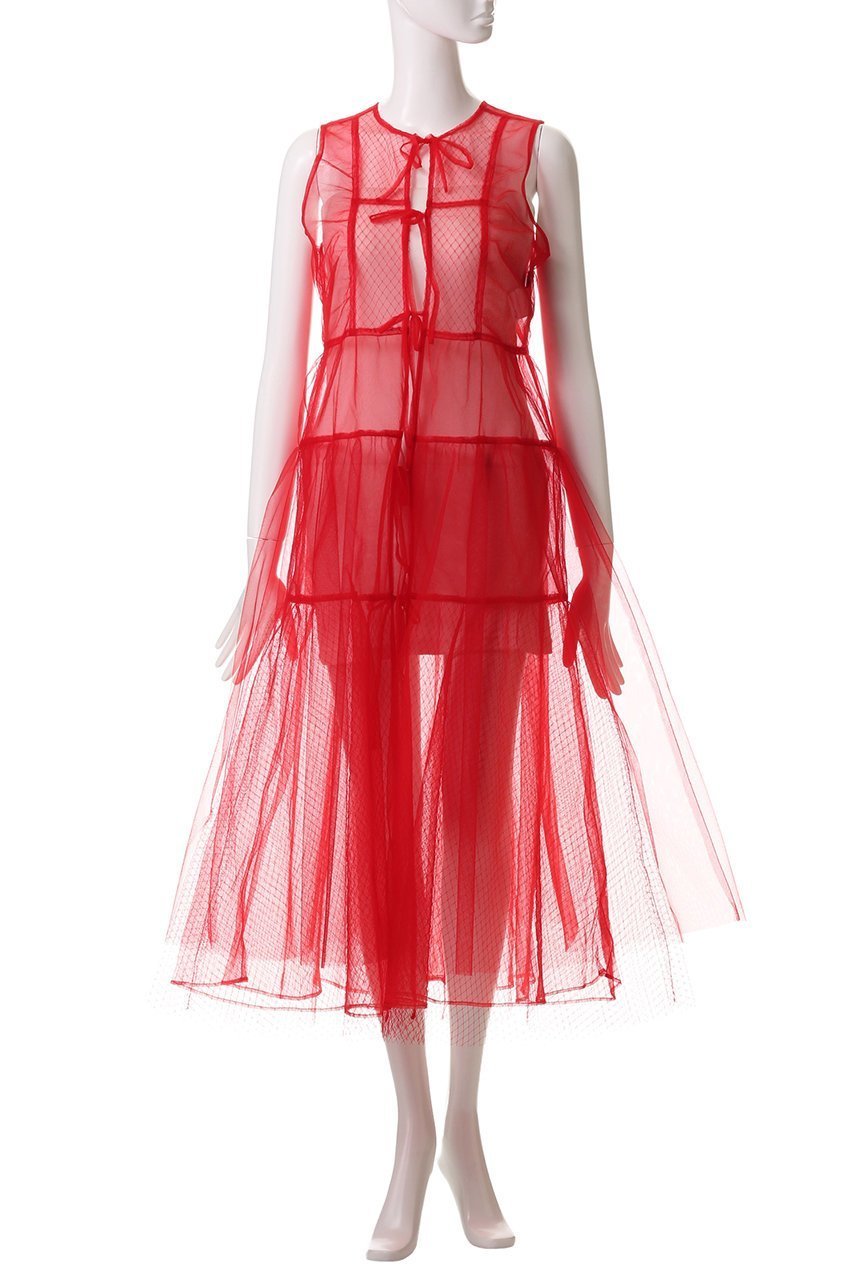 【メゾンスペシャル/MAISON SPECIAL】のMultiway Tulle Layered Dress/マルチウェイチュールレイヤードワンピース 人気、トレンドファッション・服の通販 founy(ファニー) 　ファッション　Fashion　レディースファッション　Fashion for Women　ワンピース　Dresses　フォーマル・パーティードレス・結婚式用ドレス　Elegant & Casual Dresses　チュニック　Tunic Tops & Dresses　チュニック　Tunic, Long Top　チュール　Tulip, Tulip Motif　フロント　Front, Front Design　リボン　Ribbon, Bow　ロング　Long, Long-Length　おすすめ　Recommended / Our Picks　other-2|ID: prp329100004271069 ipo3291000000032888341