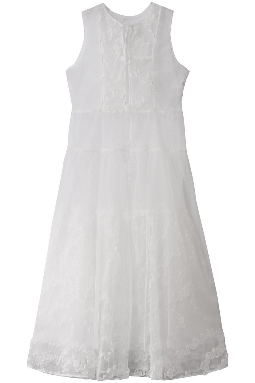 【メゾンスペシャル/MAISON SPECIAL】の2way Tulle Layered Dress/2WAYチュールレイヤードワンピース インテリア・キッズ・メンズ・レディースファッション・服の通販 founy(ファニー) 　ファッション　Fashion　レディースファッション　Fashion for Women　ワンピース　Dresses　フォーマル・パーティードレス・結婚式用ドレス　Elegant & Casual Dresses　チュニック　Tunic Tops & Dresses　チュニック　Tunic, Long Top　チュール　Tulip, Tulip Motif　フロント　Front, Front Design　リボン　Ribbon, Bow　ロング　Long, Long-Length　おすすめ　Recommended / Our Picks　WHT(ホワイト)|ID: prp329100004271070 ipo3291000000032888381