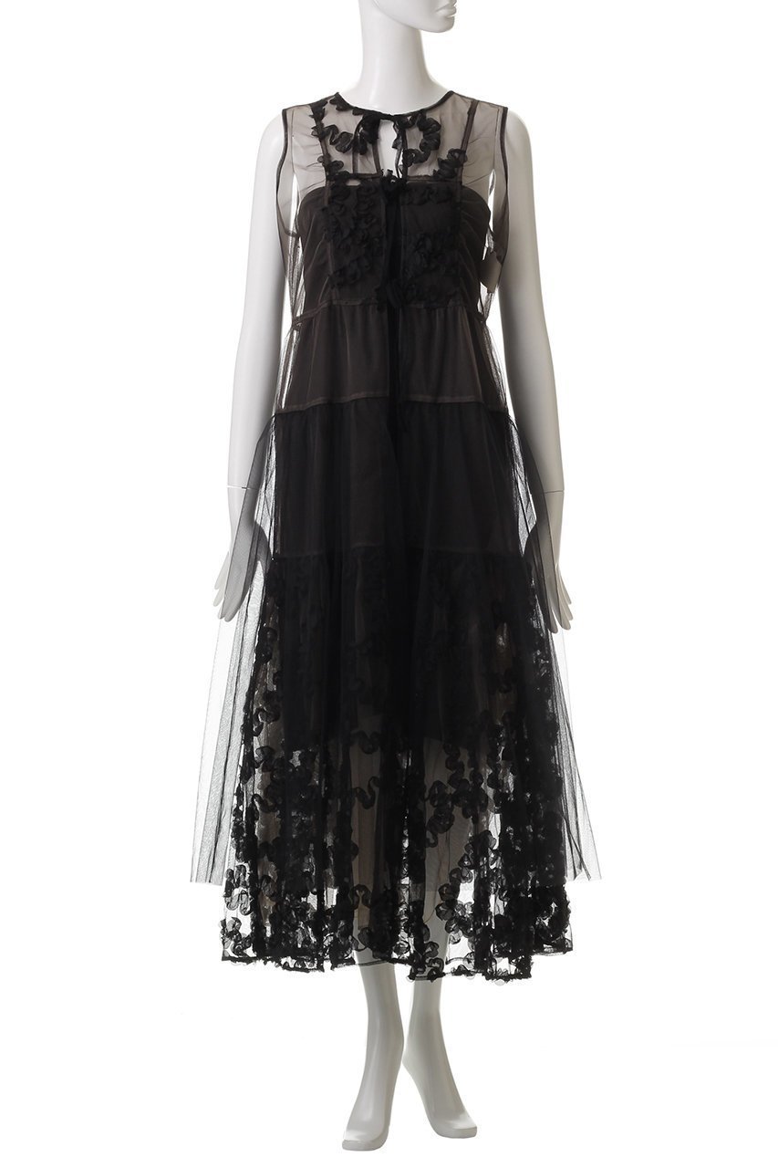 【メゾンスペシャル/MAISON SPECIAL】の2way Tulle Layered Dress/2WAYチュールレイヤードワンピース 人気、トレンドファッション・服の通販 founy(ファニー) 　ファッション　Fashion　レディースファッション　Fashion for Women　ワンピース　Dresses　フォーマル・パーティードレス・結婚式用ドレス　Elegant & Casual Dresses　チュニック　Tunic Tops & Dresses　チュニック　Tunic, Long Top　チュール　Tulip, Tulip Motif　フロント　Front, Front Design　リボン　Ribbon, Bow　ロング　Long, Long-Length　おすすめ　Recommended / Our Picks　other-2|ID: prp329100004271070 ipo3291000000032888384
